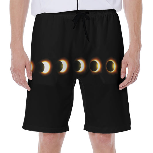 Eclipse Phases Print Men's Beach Shorts