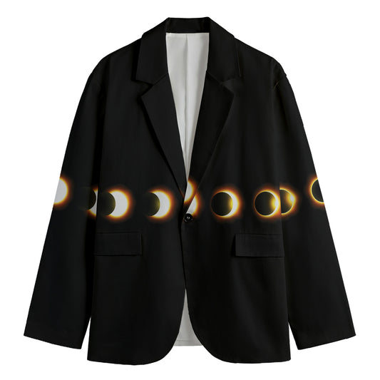 Eclipse Phases Print Men's Cotton Blazer