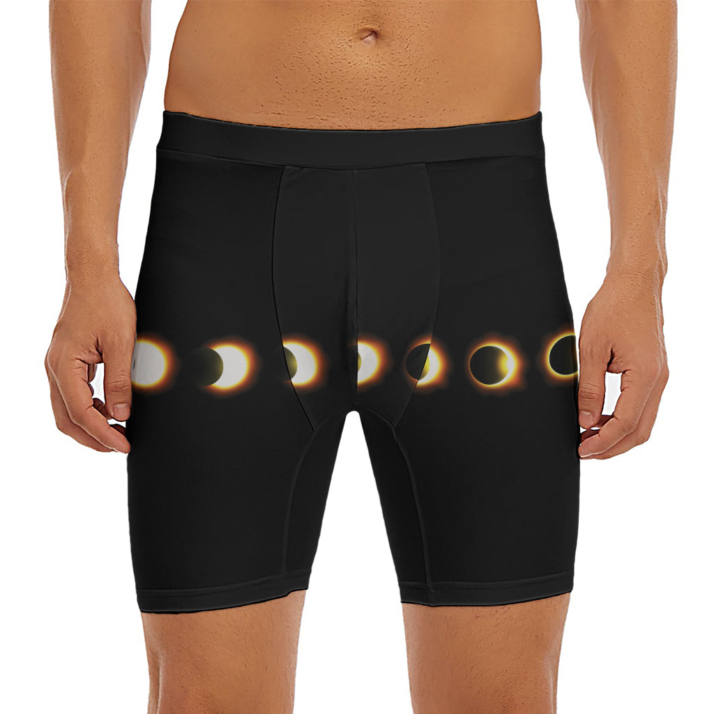Eclipse Phases Print Men's Long Boxer Briefs
