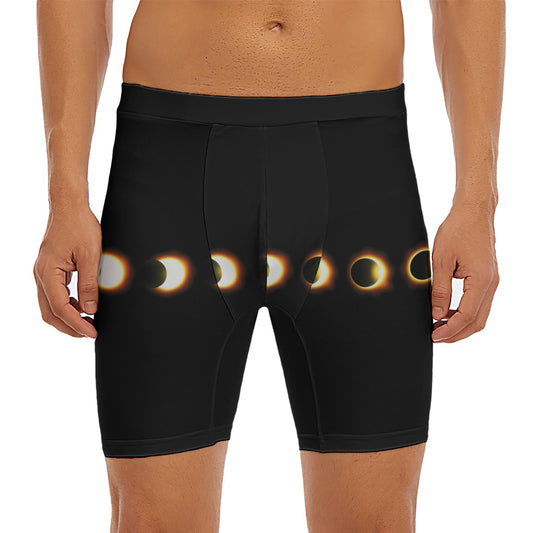 Eclipse Phases Print Men's Long Boxer Briefs