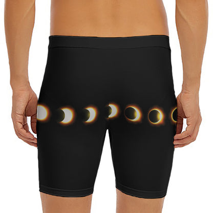 Eclipse Phases Print Men's Long Boxer Briefs