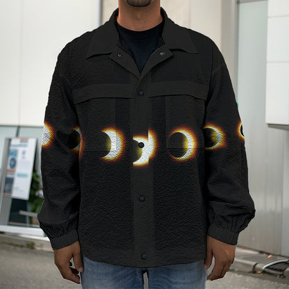 Eclipse Phases Print Men's Shirt Jacket