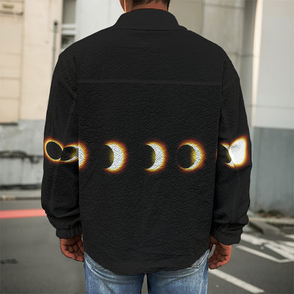 Eclipse Phases Print Men's Shirt Jacket