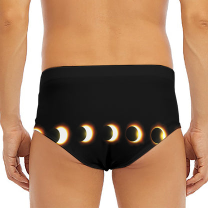 Eclipse Phases Print Men's Triangle Swim Briefs