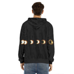 Eclipse Phases Print Men's Velvet Pullover Hoodie