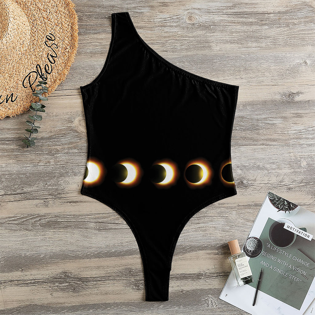 Eclipse Phases Print One Shoulder Bodysuit