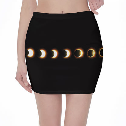 Eclipse Phases Print Pencil Mini Skirt