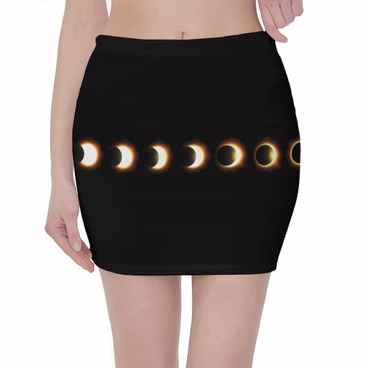 Eclipse Phases Print Pencil Mini Skirt
