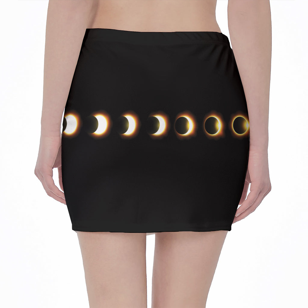 Eclipse Phases Print Pencil Mini Skirt