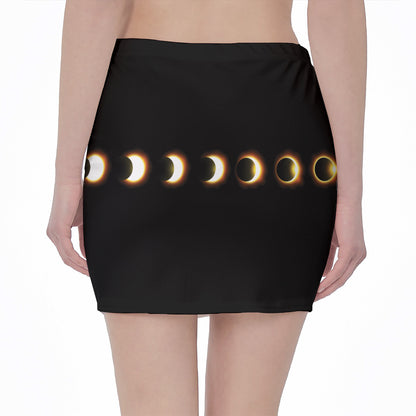Eclipse Phases Print Pencil Mini Skirt