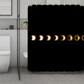 Eclipse Phases Print Polyester Shower Curtain