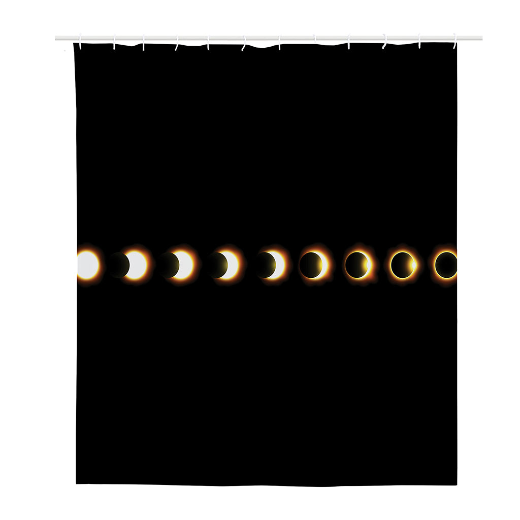 Eclipse Phases Print Polyester Shower Curtain