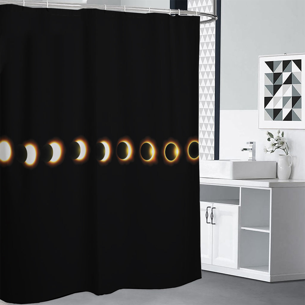 Eclipse Phases Print Premium Shower Curtain