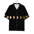 Eclipse Phases Print Rayon Hawaiian Shirt