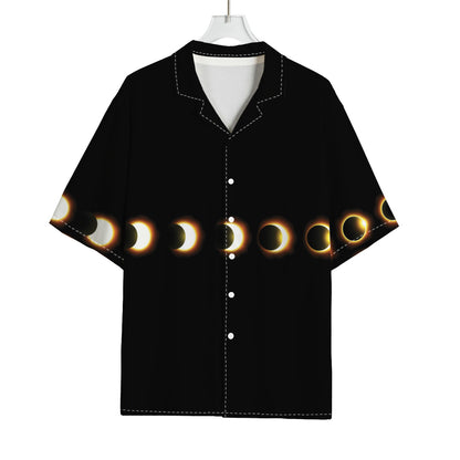 Eclipse Phases Print Rayon Hawaiian Shirt