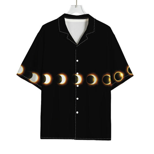 Eclipse Phases Print Rayon Hawaiian Shirt