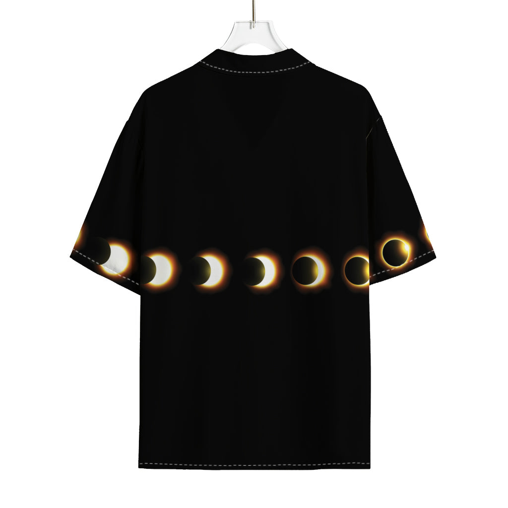 Eclipse Phases Print Rayon Hawaiian Shirt