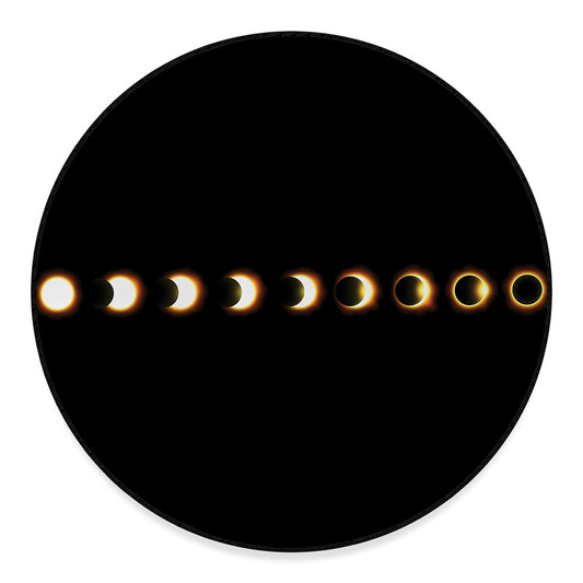 Eclipse Phases Print Round Floor Mat