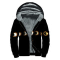 Eclipse Phases Print Sherpa Lined Zip Up Hoodie