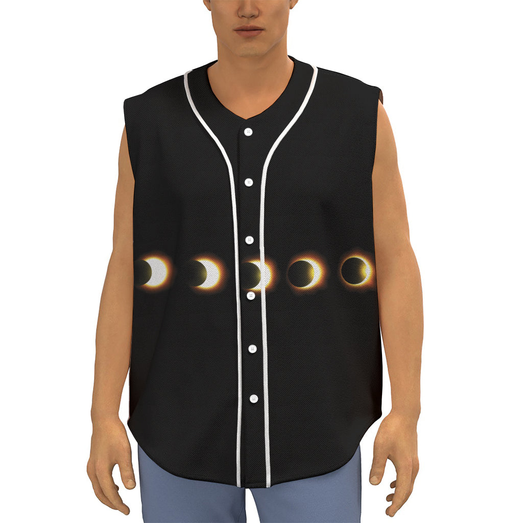 Eclipse Phases Print Sleeveless Baseball Jersey