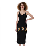 Eclipse Phases Print Slim Fit Midi Cami Dress