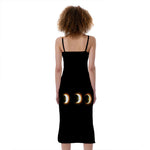 Eclipse Phases Print Slim Fit Midi Cami Dress