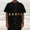 Eclipse Phases Print Textured Short Sleeve Shirt