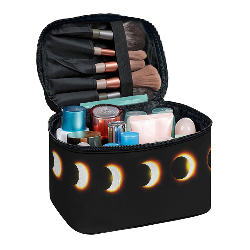Eclipse Phases Print Travel Makeup Bag