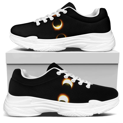 Eclipse Phases Print White Chunky Shoes