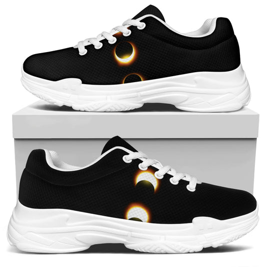 Eclipse Phases Print White Chunky Shoes