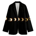 Eclipse Phases Print Women's Cotton Blazer