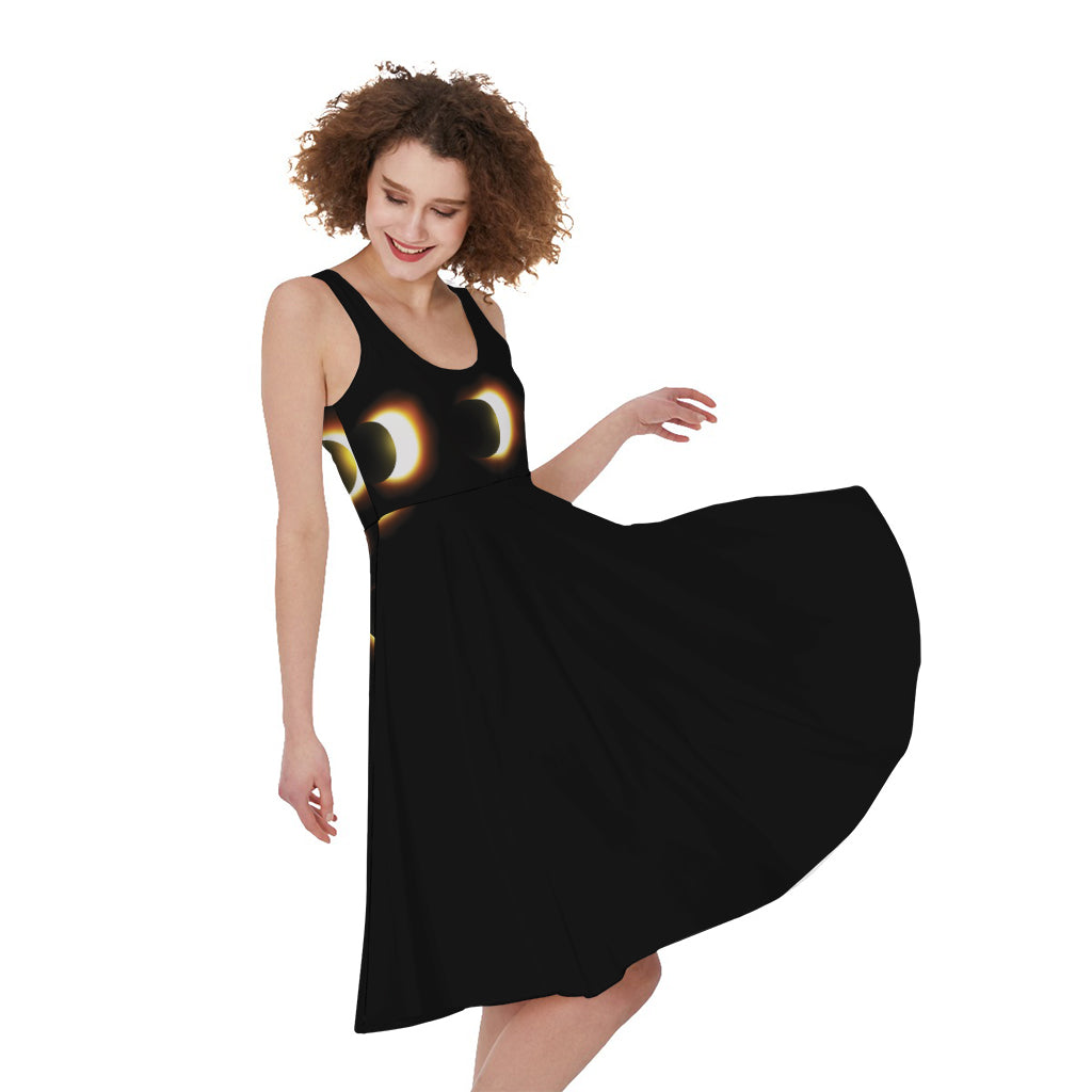 Eclipse Phases Print Women's Sleeveless Dress