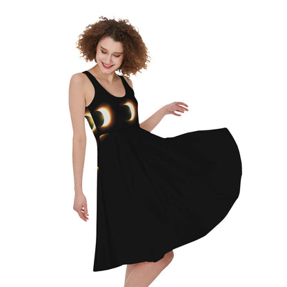 Eclipse Phases Print Women's Sleeveless Dress