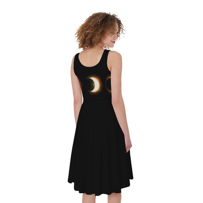 Eclipse Phases Print Women's Sleeveless Dress
