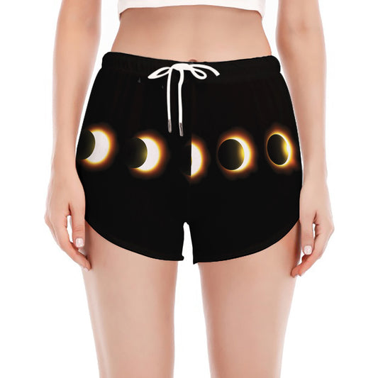 Eclipse Phases Print Women's Split Running Shorts
