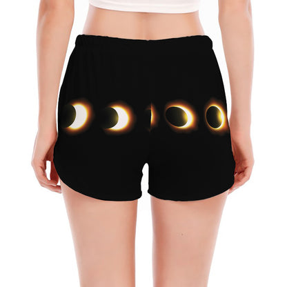 Eclipse Phases Print Women's Split Running Shorts