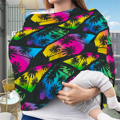EDM Beach Palm Tree Pattern Print Baby Seat Cover