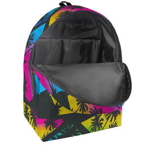 EDM Beach Palm Tree Pattern Print Backpack