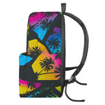 EDM Beach Palm Tree Pattern Print Backpack