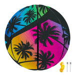 EDM Beach Palm Tree Pattern Print Basketball