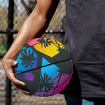 EDM Beach Palm Tree Pattern Print Basketball