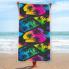 EDM Beach Palm Tree Pattern Print Beach Towel