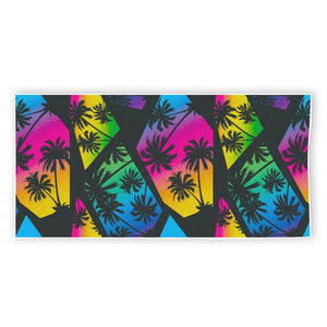 EDM Beach Palm Tree Pattern Print Beach Towel