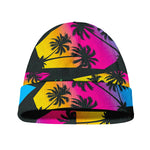 EDM Beach Palm Tree Pattern Print Beanie