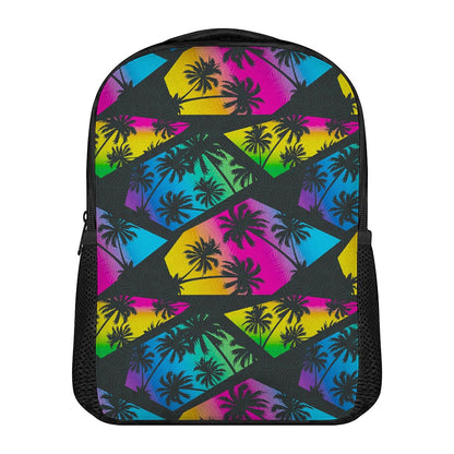 EDM Beach Palm Tree Pattern Print Casual Backpack