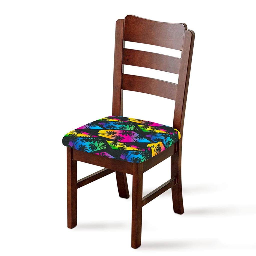 EDM Beach Palm Tree Pattern Print Chair Cushion Cover