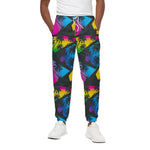 EDM Beach Palm Tree Pattern Print Cotton Pants
