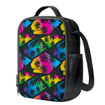 EDM Beach Palm Tree Pattern Print Crossbody Lunch Bag