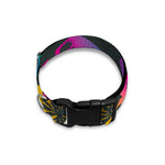 EDM Beach Palm Tree Pattern Print Dog Collar