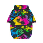 EDM Beach Palm Tree Pattern Print Dog Zip Up Hoodie